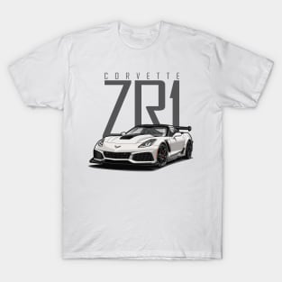 Chevy Corvette C7 ZR1 (Artic White) T-Shirt